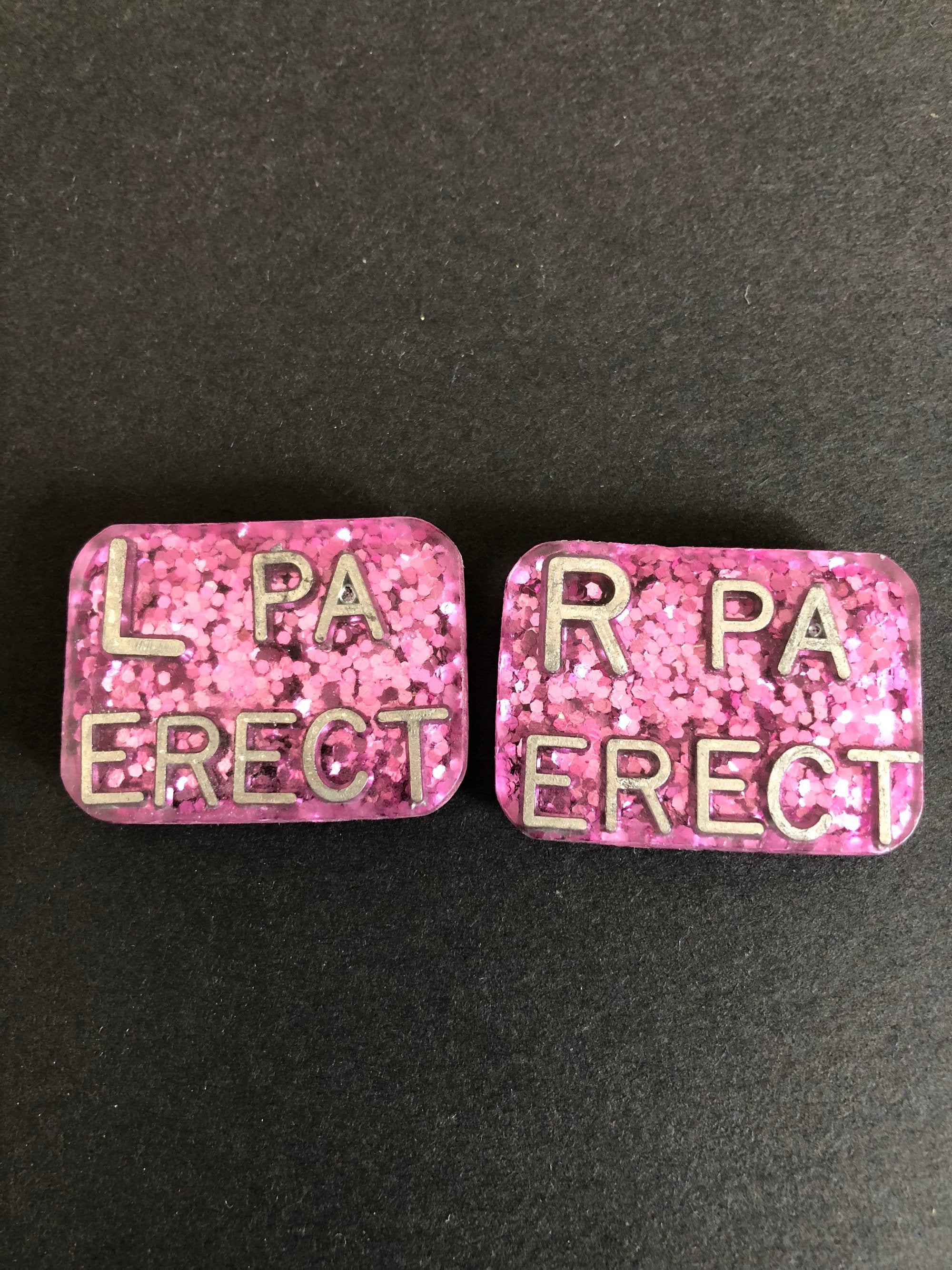 PA ERECT Xray Markers, Rectangle, Glitter, Upright, Arrow