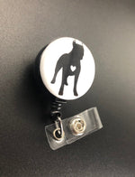 Pitbull Retractable ID Badge Holder, Adopt, Rescue, Adopt Don't Shop, Dog