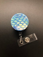 Mermaid Retractable Badge Reel ID Badge Holder