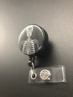 Xray ID Retractable Badge Holders, Bones, Anatomy, Radiology, Head and Torso X-Ray