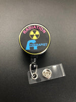 Radiation Therapist Retractable Badge Holder, ID Badge, Radiation Therapy, Radiation Therapist Gift