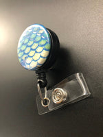 Mermaid Retractable Badge Reel ID Badge Holder