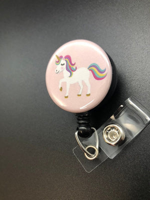 Unicorn Retractable Badge Reel ID Badge Holder