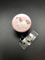 Unicorn Retractable Badge Reel ID Badge Holder