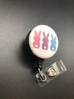 Peeps Cotton Tail Retractable Badge Reel, ID Badge Holder, Easter, Bunny