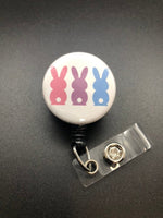 Peeps Cotton Tail Retractable Badge Reel, ID Badge Holder, Easter, Bunny