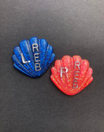 Seashell Xray Markers, With 2 or 3 Initials, Summer, Beach, Glitter