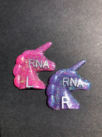 Unicorn Xray Markers, With 2 or 3 Initials, Glitter