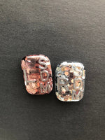 Chunky Glitter Small Rectangle Xray Markers, With 2 or 3 Initials