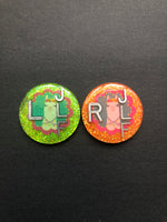 Llama Xray Markers with Flower Crown, 2 or 3 Initials, Round