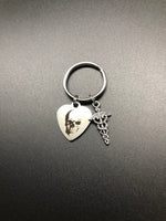 Xray Tech Gift, Xray Tech Keychain, Skull Keychain, Medical Caduceus