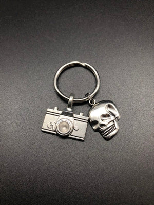 Bone Photographer Keychain, Skull Keychain, Rad Tech Week Gift, Radiology, Xray Tech Gift