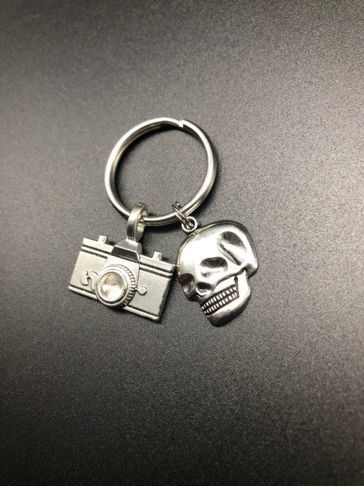 Bone Photographer Keychain, Skull Keychain, Rad Tech Week Gift, Radiology, Xray Tech Gift