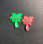 Palm Tree Shaped Xray Markers, With 2 or 3 Initials, Tropical, Summer, Beach, Glitter
