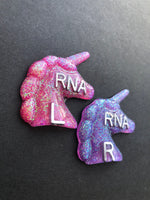 Unicorn Xray Markers, With 2 or 3 Initials, Glitter