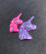 Unicorn Xray Markers, With 2 or 3 Initials, Glitter