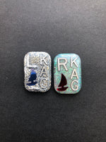 Sailboat Xray Markers, With 2 or 3 Initials, Rectangle, Glitter