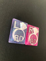 Diamond Ring Xray Markers, With 2 or 3 Initials, Rectangle, Glitter, Engagement, Wedding