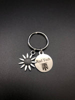 Rad Tech Sunflower Keychain, Radiology, Graduation, Xray Tech, Gift