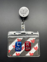 Hearts and Stripes Xray Marker Holder, Valentines Day