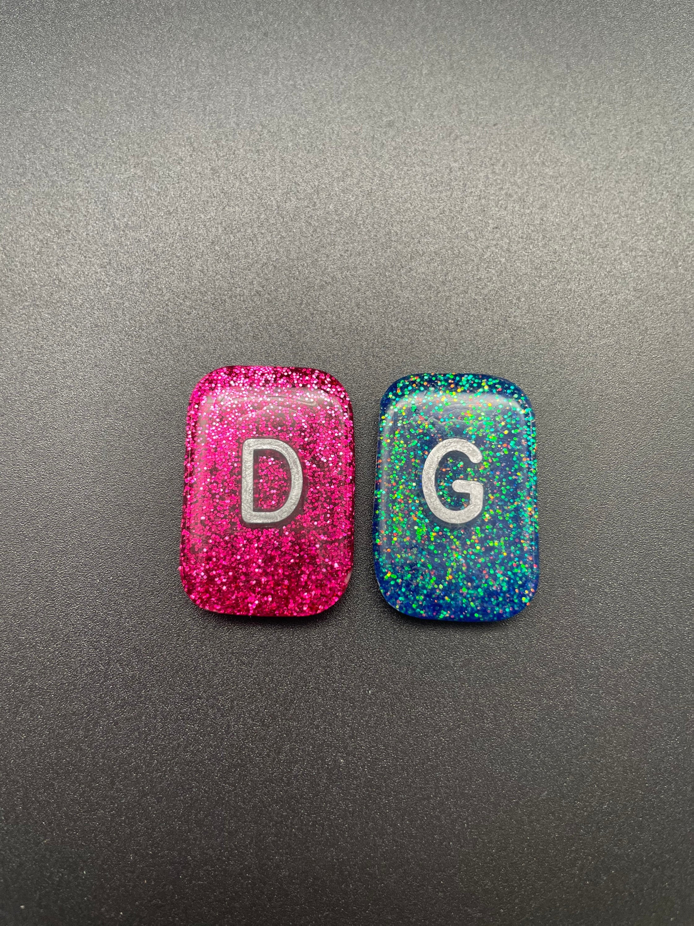 FRENCH Xray Markers, Small Rectangle, Glitter, D G