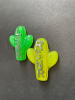 Cactus Xray Markers, Green, With Initials, Glitter, Succulent