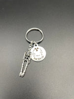 Rad Tech Life Keychain, Radiology, Graduation, Skeleton, Xray Tech, Skull, Gift, Funny, Coffee, Wine, Repeat