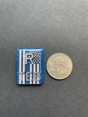 Thin Blue Line Xray Markers, Rectangle, Back The Blue, Police, Support