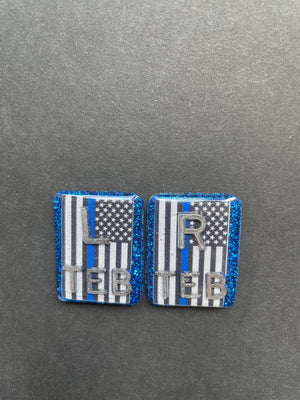 Thin Blue Line Xray Markers, Rectangle, Back The Blue, Police, Support