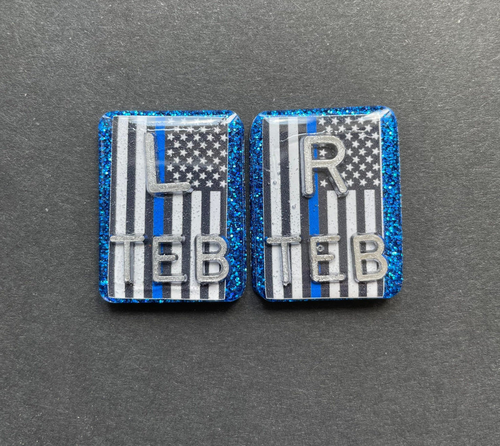 Thin Blue Line Xray Markers, Rectangle, Back The Blue, Police, Support