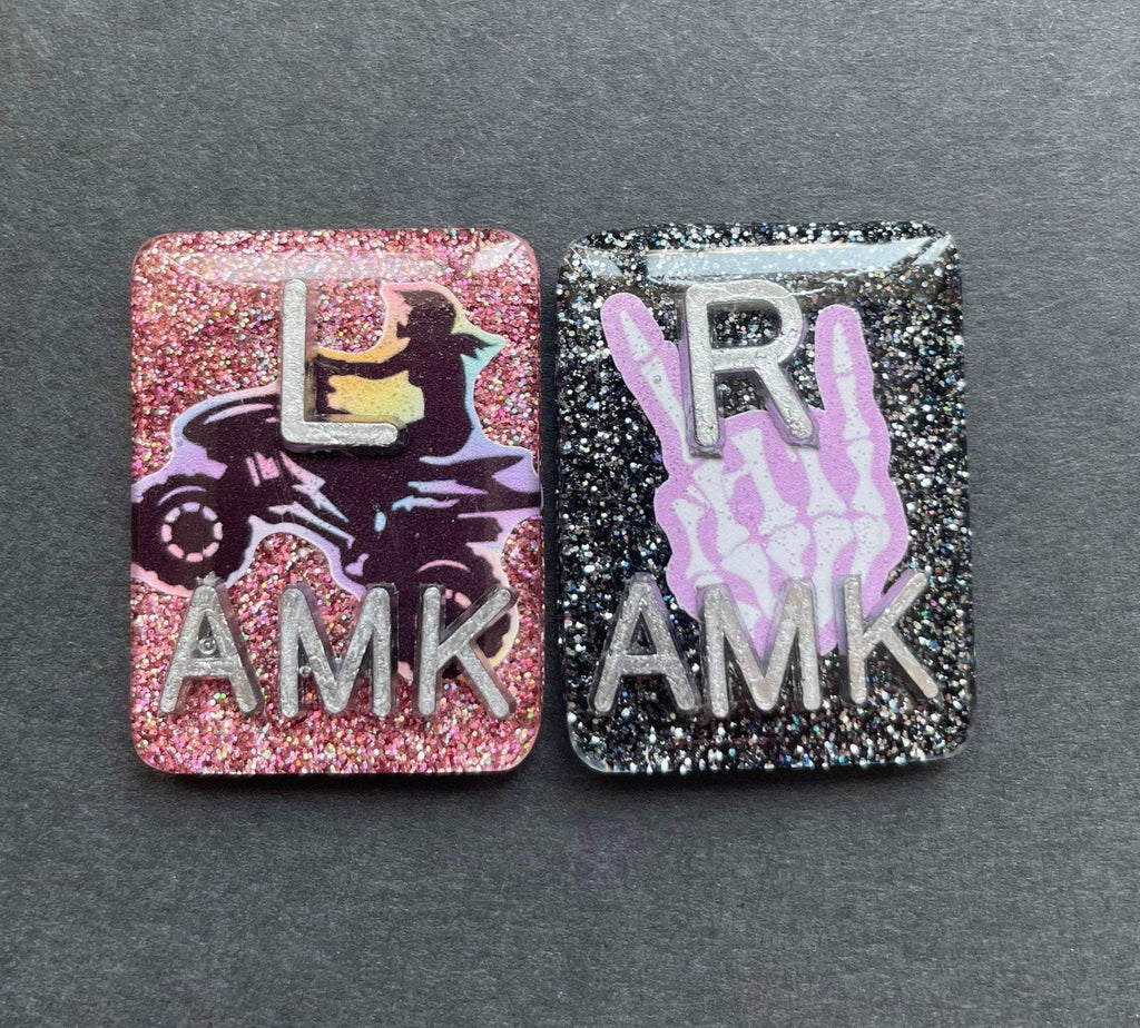 Xray Markers With 4 Initials, Rectangle, Glitter, Xray Tech Gift, Pret –  Alisha Goes Crafty