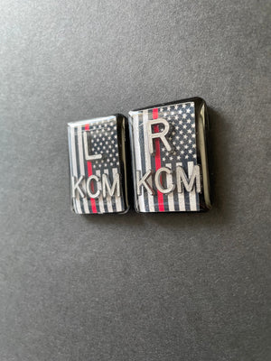 Thin Red Line Xray Markers, Rectangle, Firefighter, Support