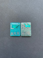 Sunglasses Xray Markers, With 2 or 3 Initials, Rectangle, Glitter, Summer, Shades