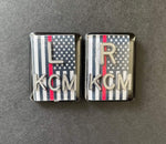 Thin Red Line Xray Markers, Rectangle, Firefighter, Support