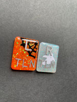 Halloween Xray Markers, With 2 or 3 Initials, Large Rectangle, Spider Web, Halloween, Ghost