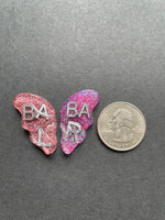 Butterfly Xray Markers, Small, Glitter, Split Butterfly, Cute, 2 Initials