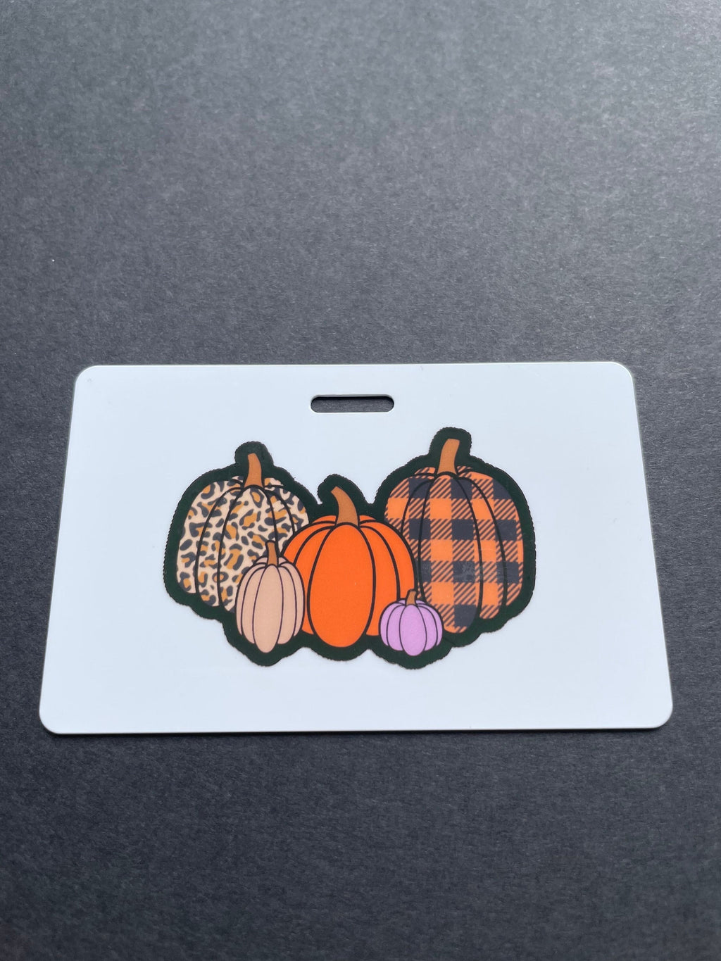 Pumpkin Xray Marker Holder, Fall, Autumn, PVC, ID Badge