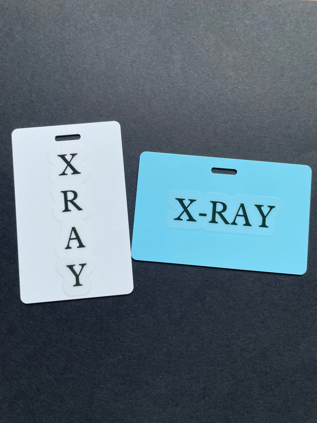 X-RAY Marker Holder, PVC, ID Badge, Xray, Portrait, Landscape