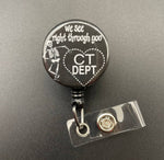 We See Right Through You, CT Tech, Retractable ID Reel Badge Holder, CT Dept