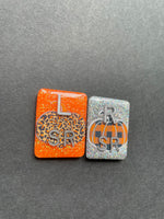 Cute Pumpkin Xray Markers, With 2 or 3 Initials, Large Rectangle, Pumpkin, Cheetah Print, Plaid, Halloween, Autumn, Orange, Fall