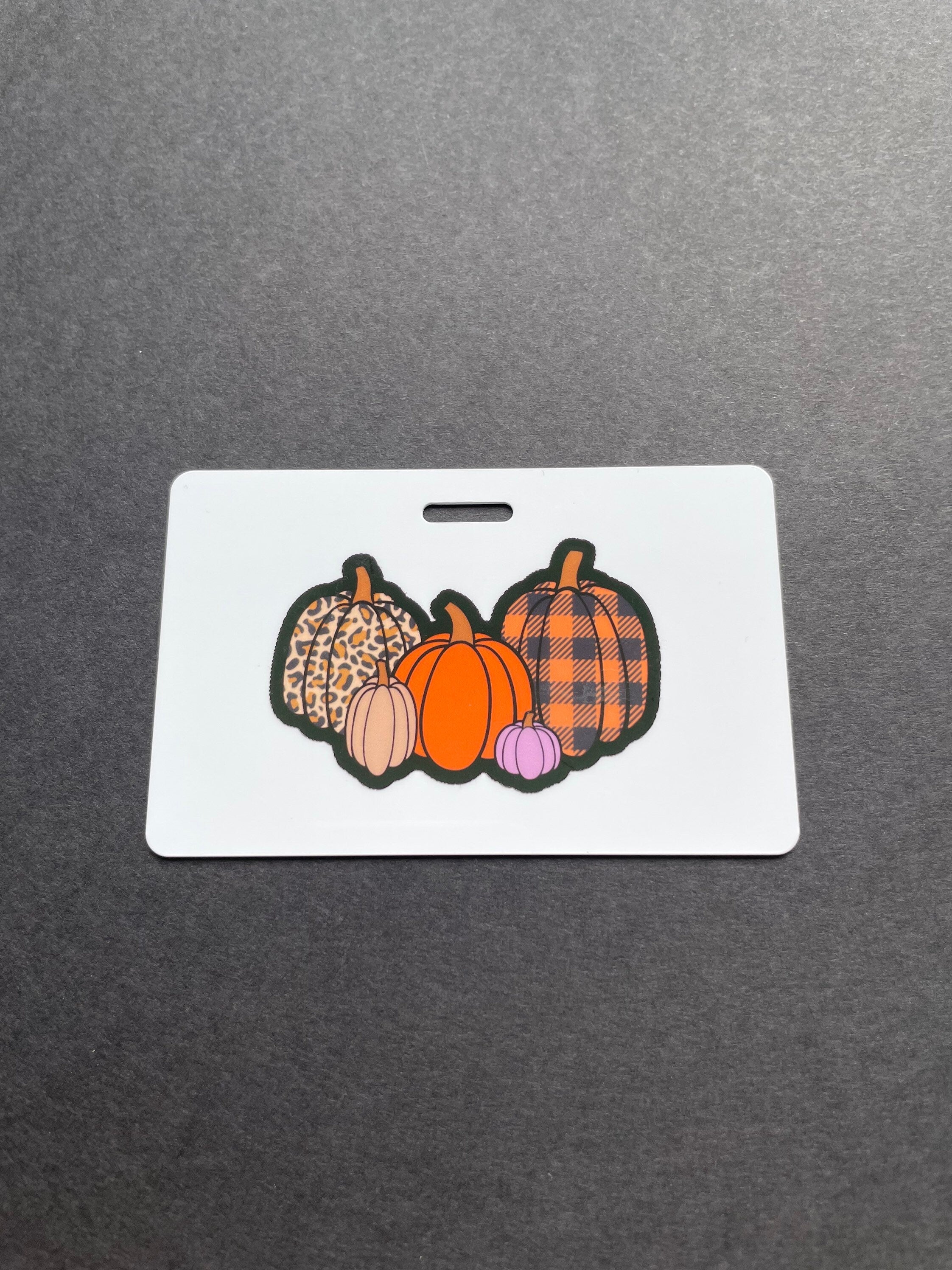 Pumpkin Xray Marker Holder, Fall, Autumn, PVC, ID Badge