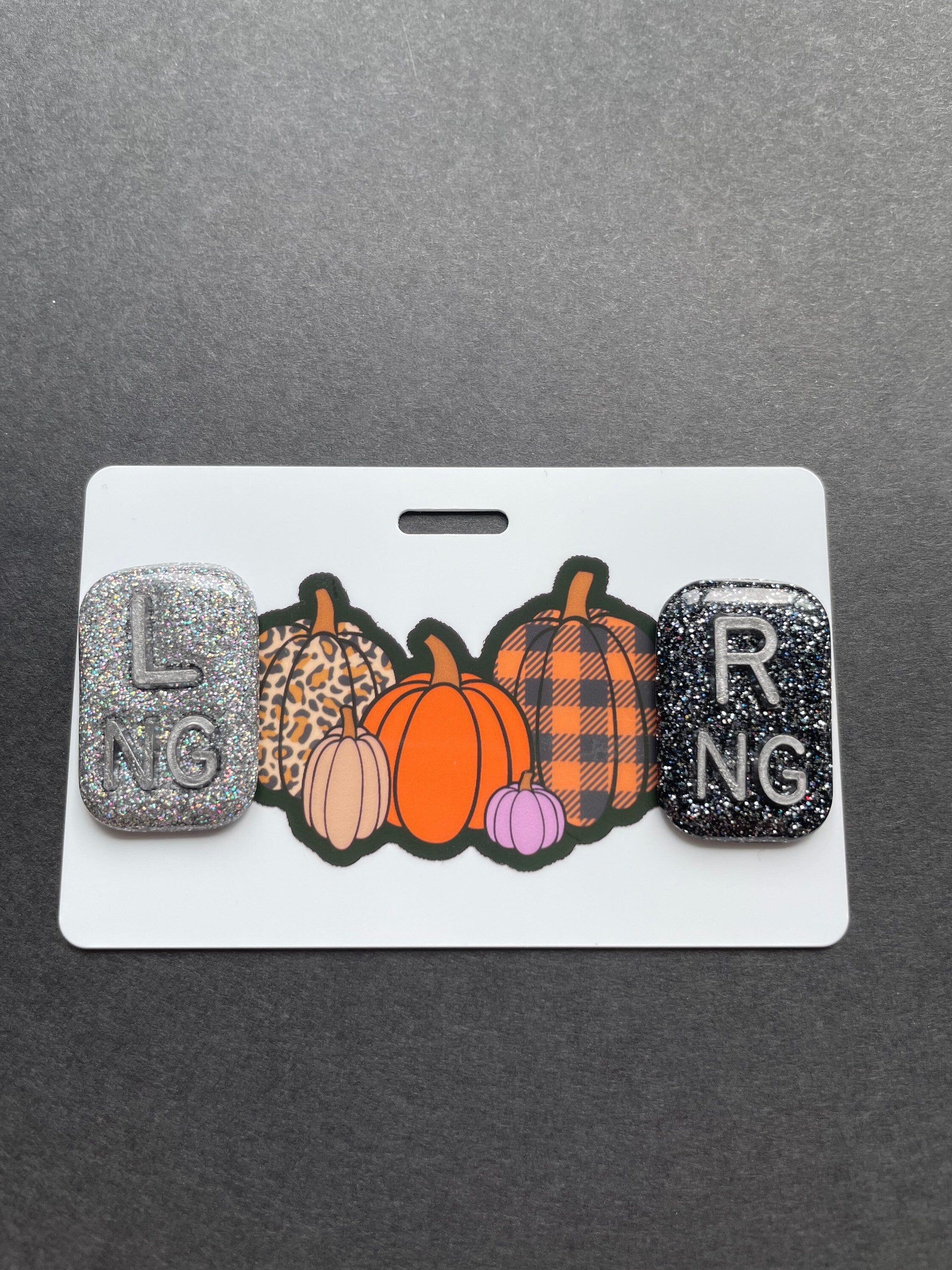 Pumpkin Xray Marker Holder, Fall, Autumn, PVC, ID Badge