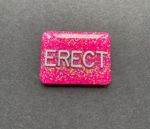 Erect Upright Xray Marker, Glitter, Large Rectangle