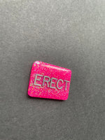 Erect Upright Xray Marker, Glitter, Large Rectangle