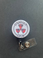 Radiology Crew Badge Holder, Christmas, Retractable ID Badge Reel, Plaid, Holiday, Department Gift, X-Ray, CT, MRI, Ultrasound