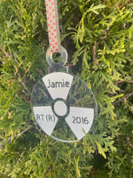 Personalized Rad Tech Christmas Ornament, Radiology, Ornament, Xray, Christmas, Year, Name