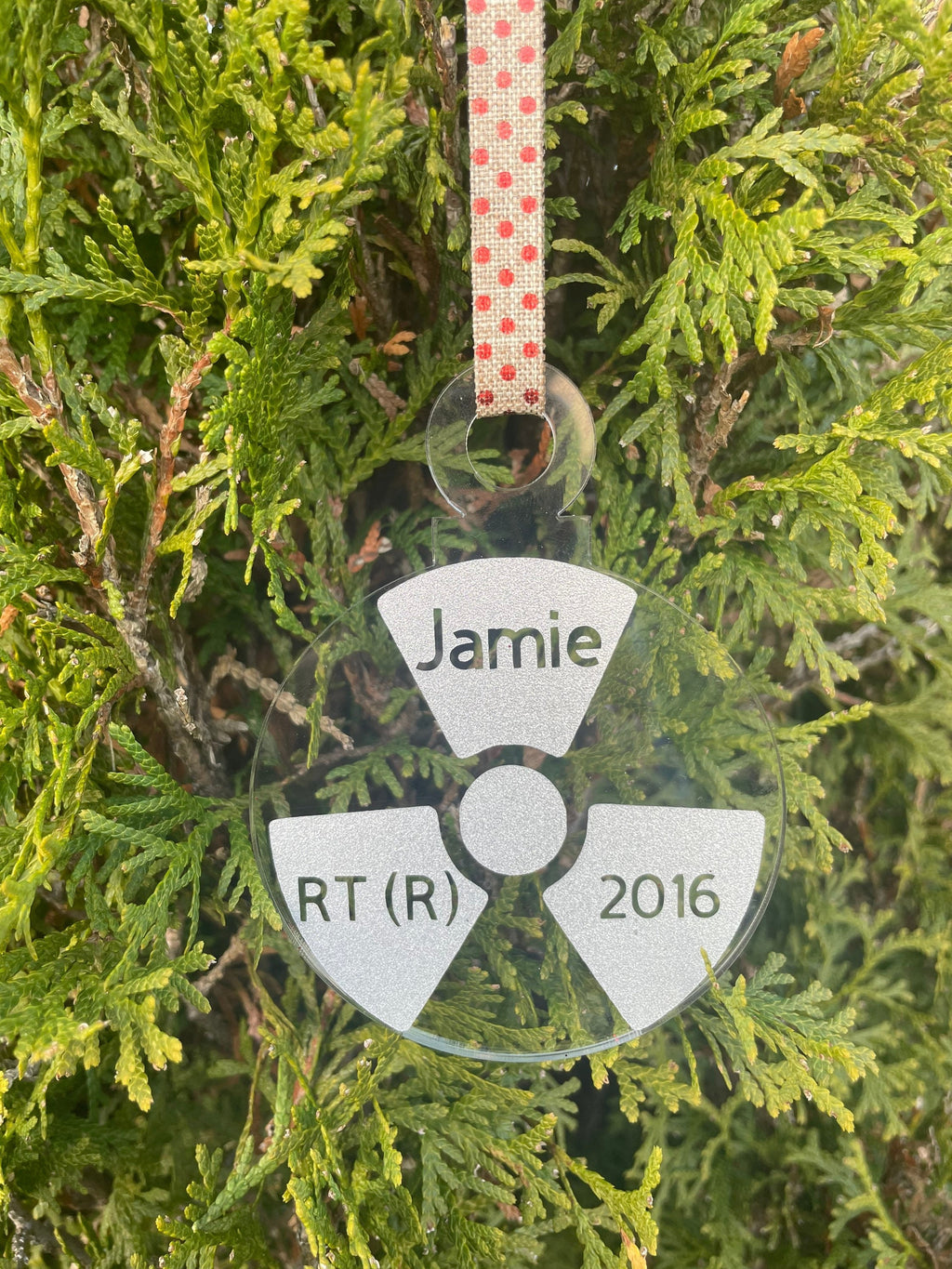 Personalized Rad Tech Christmas Ornament, Radiology, Ornament, Xray, Christmas, Year, Name