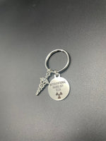 Interventional Radiology Tech Keychain, Radiology, Graduation, Skeleton, Rad Tech, Caduceus, Gift, IR