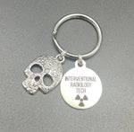 Interventional Radiology Tech Keychain, Radiology, Graduation, Skeleton, Rad Tech, Caduceus, Gift, IR