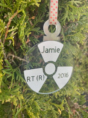 Personalized Rad Tech Christmas Ornament, Radiology, Ornament, Xray, Christmas, Year, Name